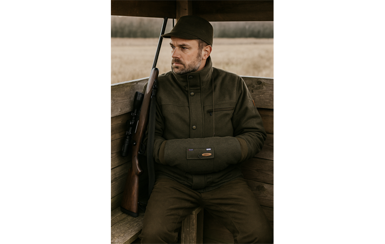 Hubertus Lodenmuff 10299805/315 Jagdmuff oliv/grün