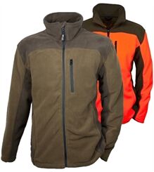 Hubertus® Fleecejacke Jagdjacke Herren signalorange oliv/braun 10823669/328 geräuschlos warm winddicht