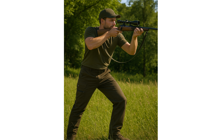 La Chasse® leichte Funktionshose "Venlo" Jagdhose Sommer Herren oliv Jägerhose Outdoorhose