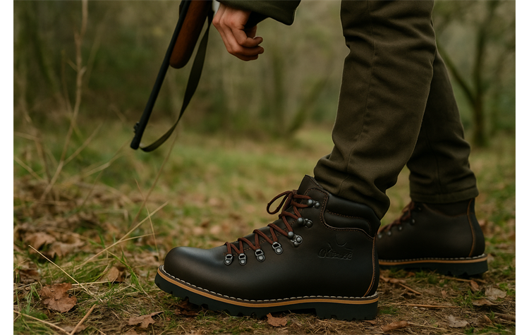 La Chasse® Jagd- & Bergstiefel "Lhotse" Jagdstiefel Bergschuh braun mit Doppezwienaht Jagdschuh Herren extrem strapazierfähig 126