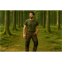 La Chasse® leichte Stretch-Funktionshose "Kiruna" Jagdhose Herren braun/schwarz Jägerhose Stretchhose wasserabweisend Dehnbund