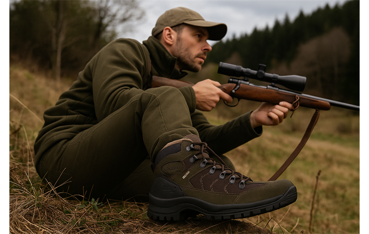 La Chasse® federleichter Wanderschuh Herren „Livigno“ Bergschuh Jagdstiefel für Damen und Herren wasserabweisend Trekkingschuh mit Cordura® Pirschstiefel Jagdschuhe Trekkingstiefel 10694S3G Freizeits