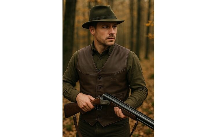 La Chasse® Strapazierfähige Büffellederweste