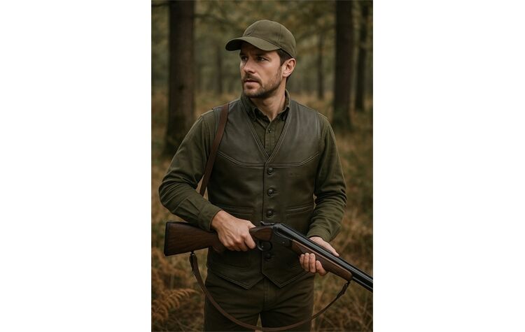 La Chasse® Strapazierfähige Büffellederweste