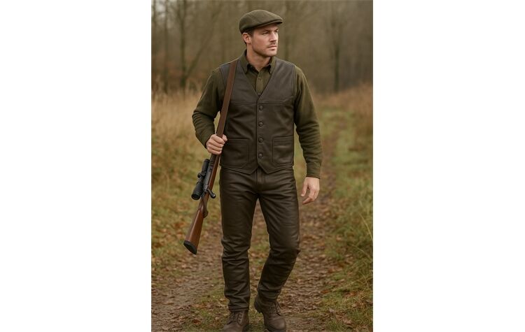 La Chasse® Strapazier-Lederhose aus Büffelleder