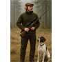 La Chasse® Robuste Büffellederhose mit Beintasche