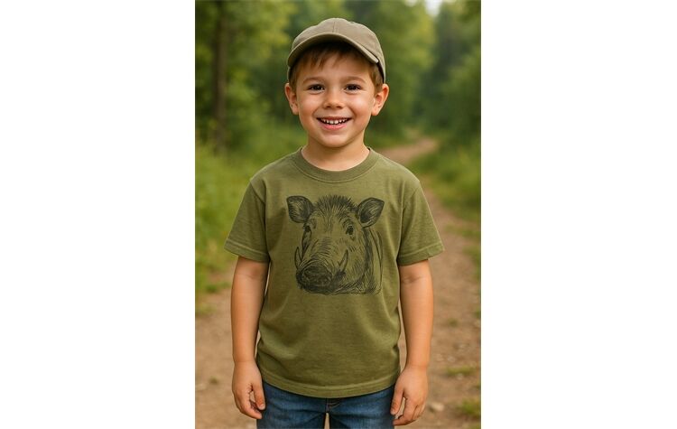 Hubertus® Kinder-T-Shirt "Keilerkopf"