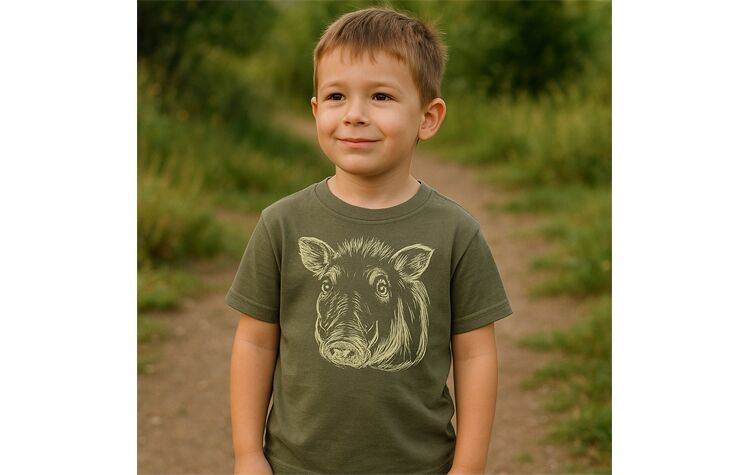 Hubertus® Kinder-T-Shirt "Keilerkopf"