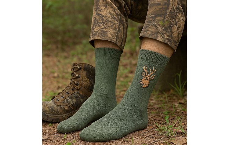 La Chasse Jägersocken "Rehbock" im 3er-Pack 70466 Jagdsocken oliv/grün