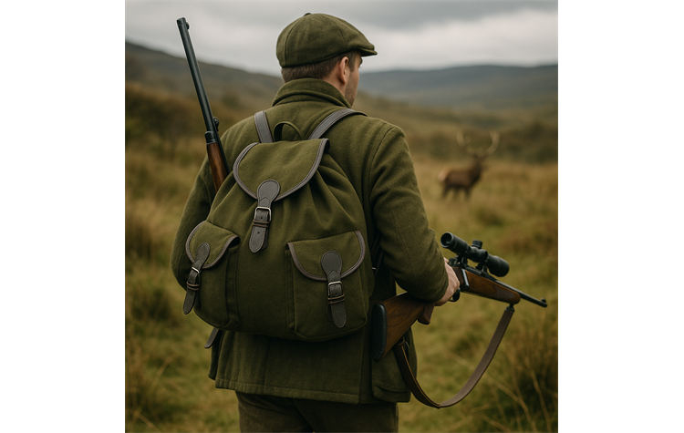 Fritzmann Jagdrucksack 32210-12 oliv/grün Lodenrucksack mit Schweißeinlage