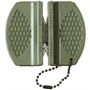 La Chasse® Messerschärfer – Kompakt & Handlich – 2-Stufen-Schleifsystem mit V-förmigen Carbid- & Keramik-Abziehern – Rutschfeste Grifffläche – Für Küchenmesser, Outdoor & Camping