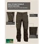 La Chasse® Stretch-Funktionshose "Denver" Jagdhose Herren oliv/braun Jägerhose Stretchhose für die Jagd Dehnbund