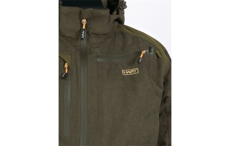 Hart Thermo-Ansitzjacke "Red Deer" oliv wasserdicht XHTAXJ Taunus Jacke Jagdjacke Herren Oefele Funktionsjacke