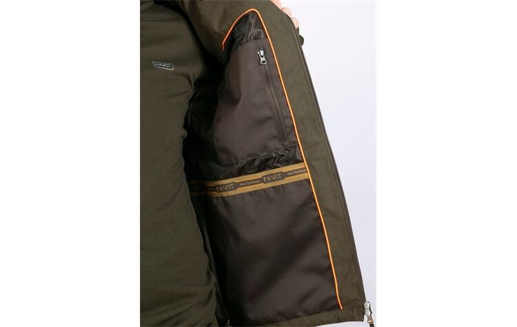 Hart Thermo-Ansitzjacke "Red Deer" oliv wasserdicht XHTAXJ Taunus Jacke Jagdjacke Herren Oefele Funktionsjacke