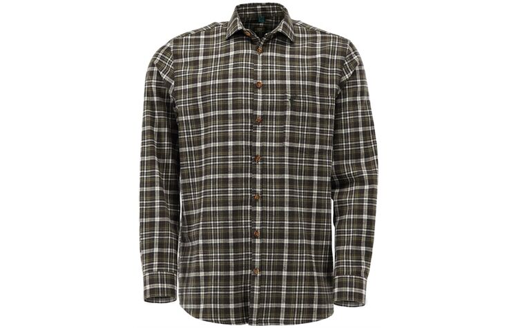 OS Trachten® Flanell-Jägerhemd Jagdhemd kariert langarm Herren 420001-4064/55 Regluar Fit Forsthemd Outdoorhemd
