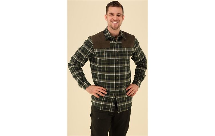 Tom Collins® Flanellhemd mit Besatz Jagdhemd Herren 410000-4220/55 Jägerhemd Forsthemd