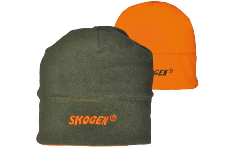 Skogen® Fleece-Wendemütze Jagdmütze oliv/orange Fleecemütze von Oefele Jagd 20046904/336