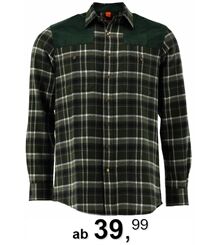 Tom Collins® Flanellhemd mit Besatz Jagdhemd Herren 410000-4220/55 Jägerhemd Forsthemd