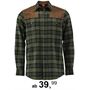 Tom Collins® Flanellhemd mit Schulterbesatz Jagdhemd oliv/grün von Oefele Jagd 410000-4264/56