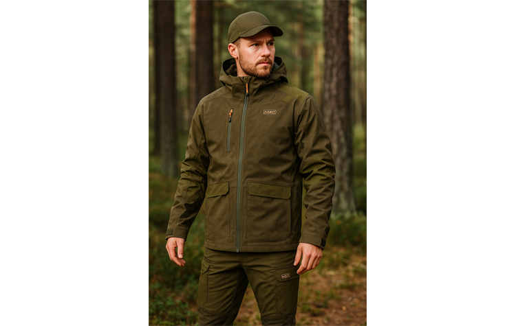 Hart Thermo-Ansitzjacke "Red Deer" oliv wasserdicht XHTAXJ Taunus Jacke Jagdjacke Herren Oefele Funktionsjacke
