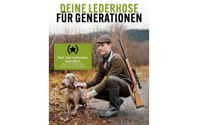 La Chasse® Strapazier-Lederhose aus Büffelleder