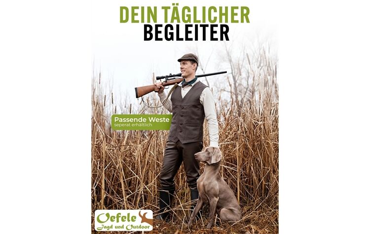 La Chasse® Strapazier-Lederhose aus Büffelleder