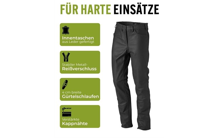 La Chasse® Strapazier-Lederhose aus Büffelleder