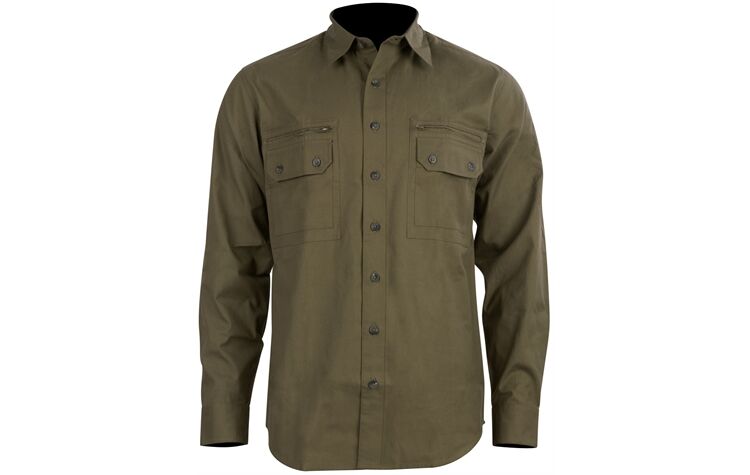 La Chasse® Doppelpack-Jagdhemden "Yukon" Outdoorhemden oliv/grün/schilf