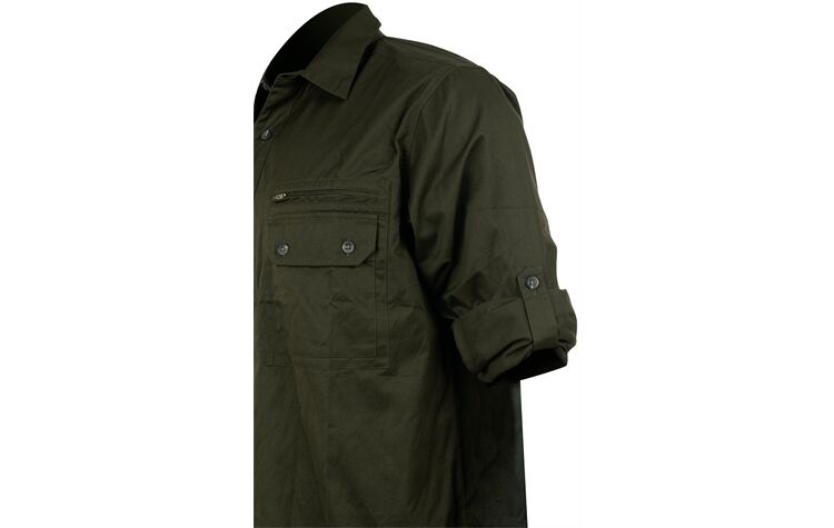 La Chasse® Doppelpack-Jagdhemden "Yukon" Outdoorhemden oliv/grün/schilf