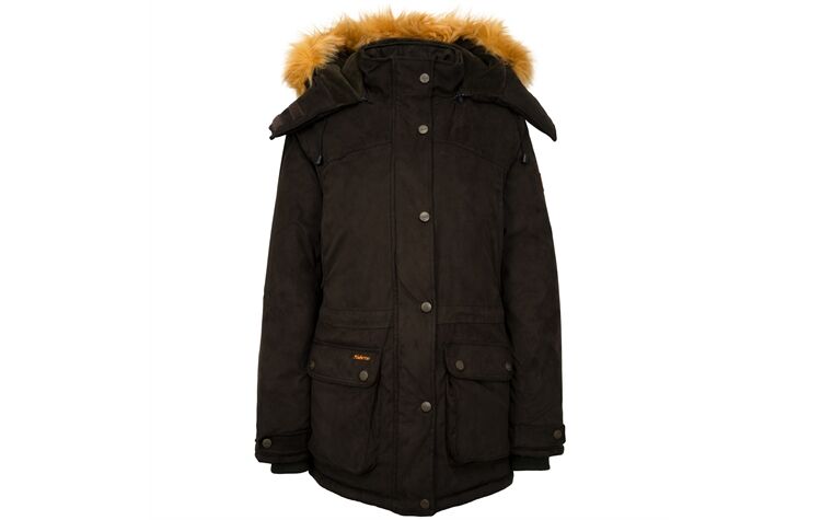 Hubertus Damen-Ansitzjacke mit Fellkragen Jagdjacke mit Membrane wasserdicht 10678696/328