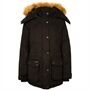 Hubertus Damen-Ansitzjacke mit Fellkragen Jagdjacke mit Membrane wasserdicht 10678696/328