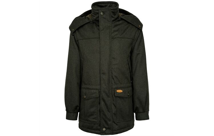 Hubertus Lodenjacke extrem geräuschlos Jagdjacken oliv/grün mit Miporex-Membrane wasserdicht, winddicht, atmungsaktiv Ansitzjacke 10676618/315