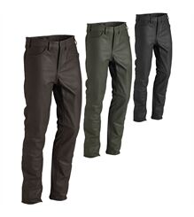 La Chasse Büffellederhose Strapazier-Lederhose aus Büffelleder Büffellederhose Jagdlederhose Herren Jagdhose braun oder oliv/grün oder schwarz mit Messertasche Jagdlederhose