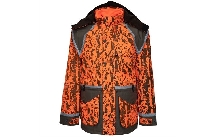 Hubertus Hundeführer-Durchgehjacke Drückjagdjacke 10676511 Jagdjacke signalorange