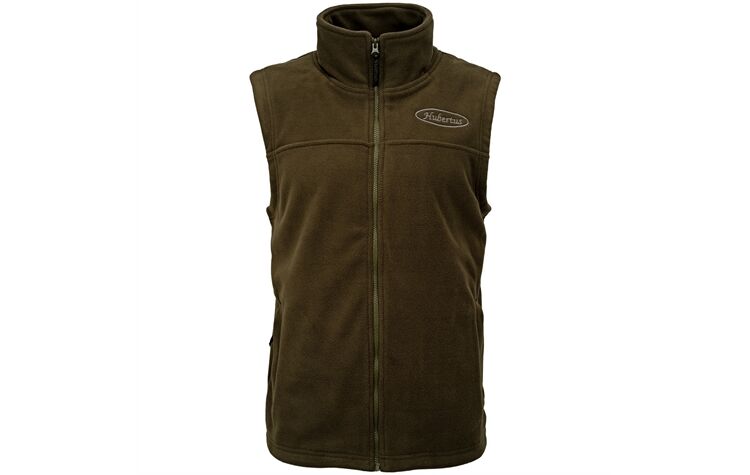 Hubertus Fleeceweste Jagdweste aus Fleece Herrenweste oliv/grün geräuschlos 10824680/315