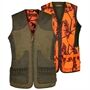 Percussion® Wende-Schießweste "Savanne" oliv 1269 ghostcamo blaze Jagdweste Herren oliv/signalorange