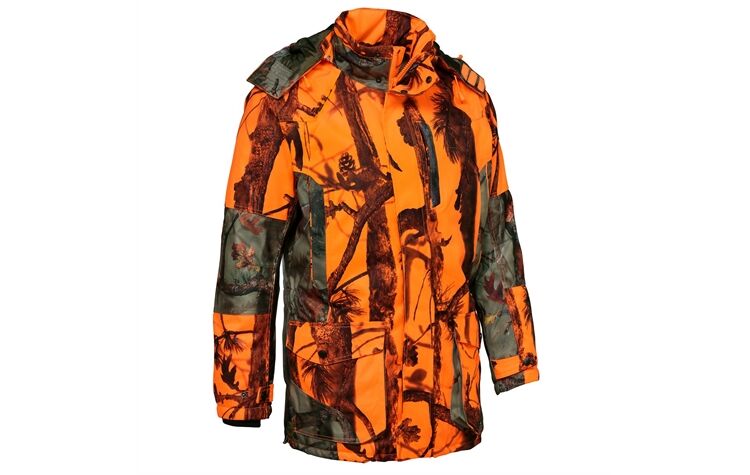 Percussion® Drückjagdjacke "Grand Nord" 1391 ghostcamo blaze Treibjagdjacke wasserdicht signalorange Jagdjacke Herren