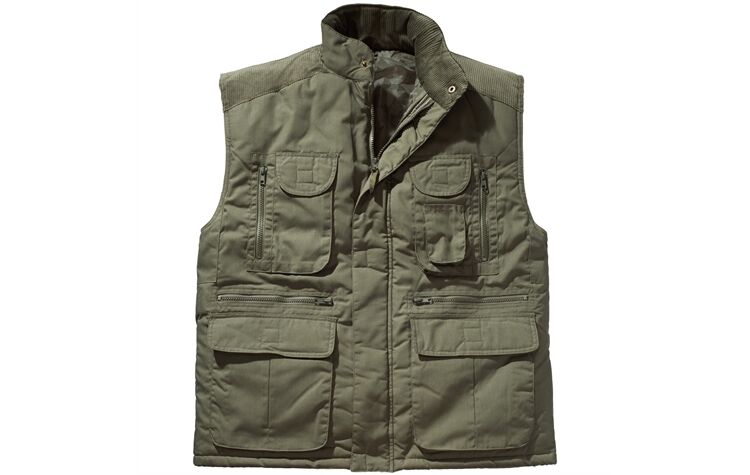 Elutex Funktionsweste Jagdweste Schießweste oliv/grün Jägerweste Herren 8238