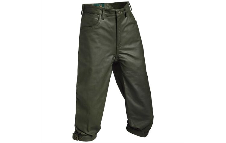 La Chasse Büffelleder-Kniebundhose Oefele oliv/grün Jagdhose Knickerbocker Herren