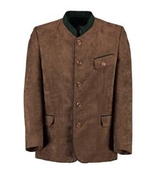 os trachten orbis textil Trachtenjanker braun mittelbraun vorderseite 122000-2697/66