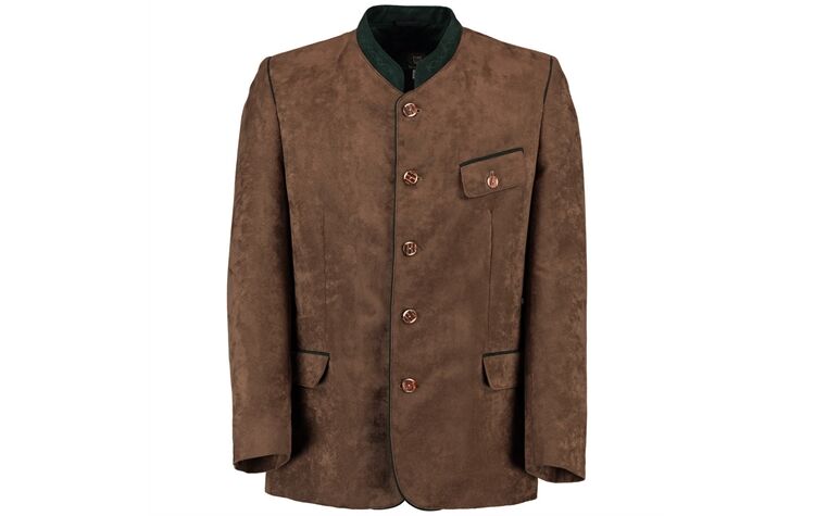 os trachten orbis textil Trachtenjanker braun mittelbraun vorderseite 122000-2697/66