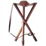 La Chasse® Dreibein-Ansitzstuhl Sitzhöhe 55 cm Dreibeinstuhl Outdoor aus Holz NEU braun 34320-26