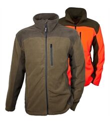 Hubertus® Fleecejacke Jagdjacke Herren signalorange oliv/braun 10823669/328 geräuschlos warm winddicht