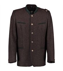 OS Trachten® Tegernseer-Trachtenjanker für Herren braun Jagdjanker Janker Klotzjanker Wolljanker Wollsakko Trachtensakko braun Herrensakko 422000-4111/69