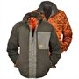 Hubertus Wende-Fleecejacke oliv 10676642/315 Warnjacke Drückjagd Treibjagd Herren Signalorange