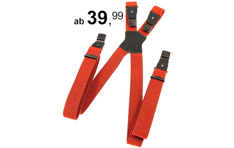 La Chasse Signal-Spezialhosenträger mit extra starken Clips 5602 Simple 801 orange