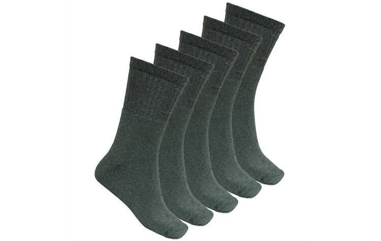 La Chasse® Thermo-Jagdsocken im 5er-Pack Jägersocken oliv/grün 70412