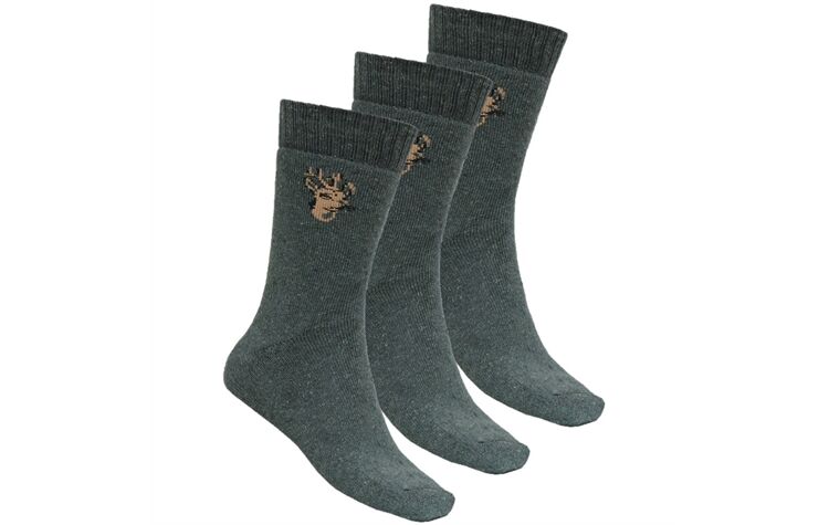 La Chasse Jägersocken "Rehbock" im 3er-Pack 70466 Jagdsocken oliv/grün