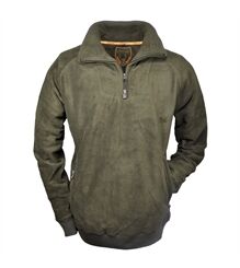 Hubertus Fleece-Troyer Fleecepullover Jagdpullover oliv 10676559/315
