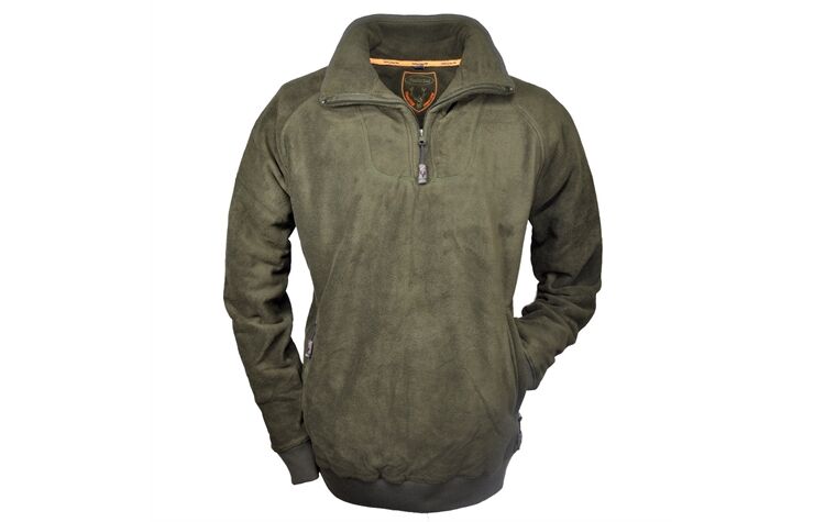 Hubertus Fleece-Troyer Fleecepullover Jagdpullover oliv 10676559/315